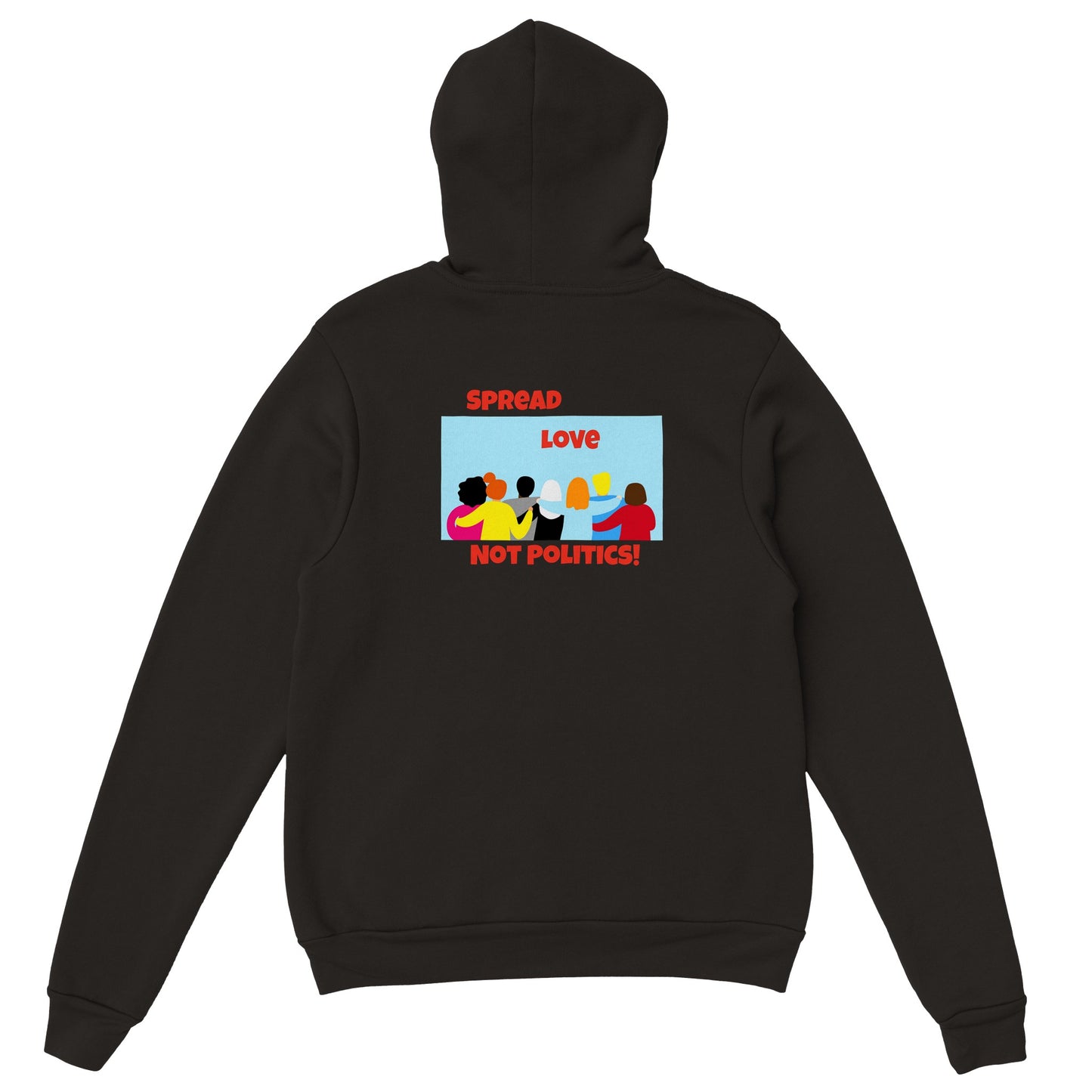 Black GHB signature/ No Politics Premium Unisex Pullover Hoodie