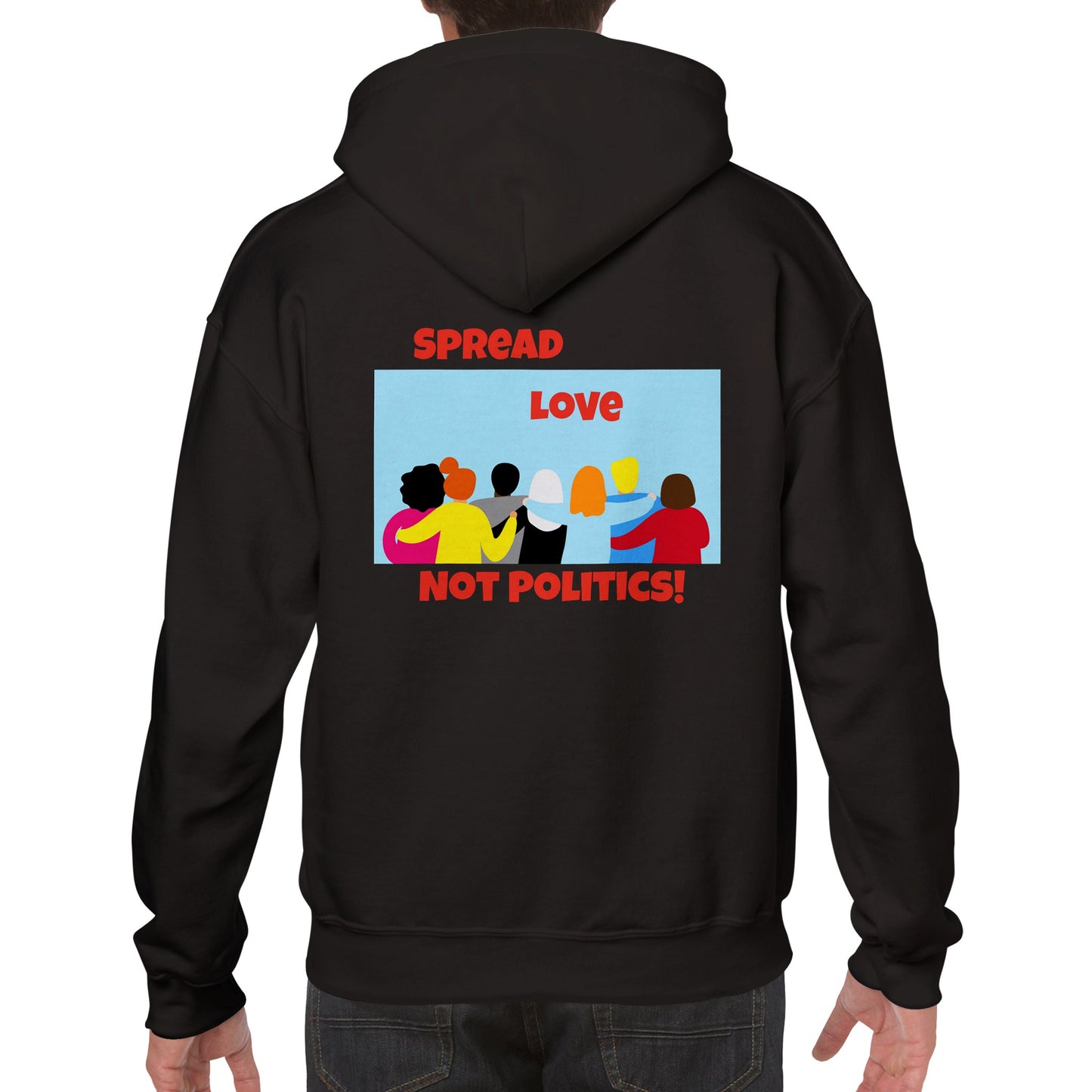 Black GHB signature/ No Politics Premium Unisex Pullover Hoodie