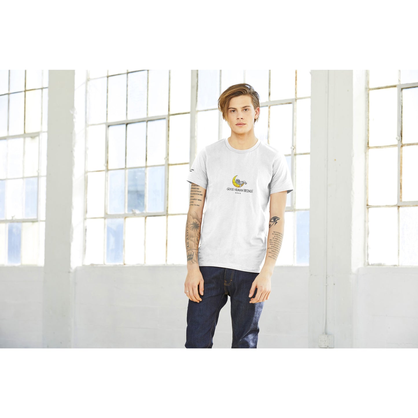 Moon Man/ out of this world Premium Unisex Crewneck T-shirt