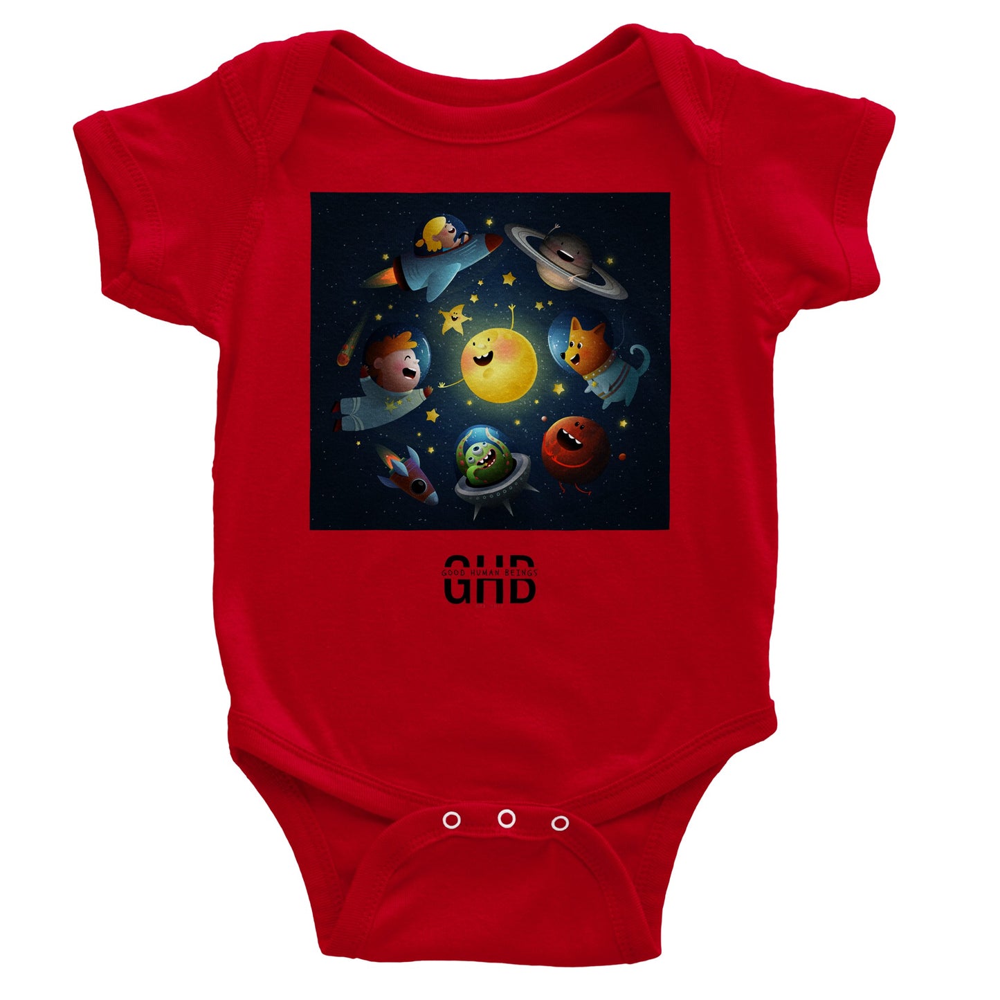 GHB Signature w/ message Classic Baby Short Sleeve Bodysuit
