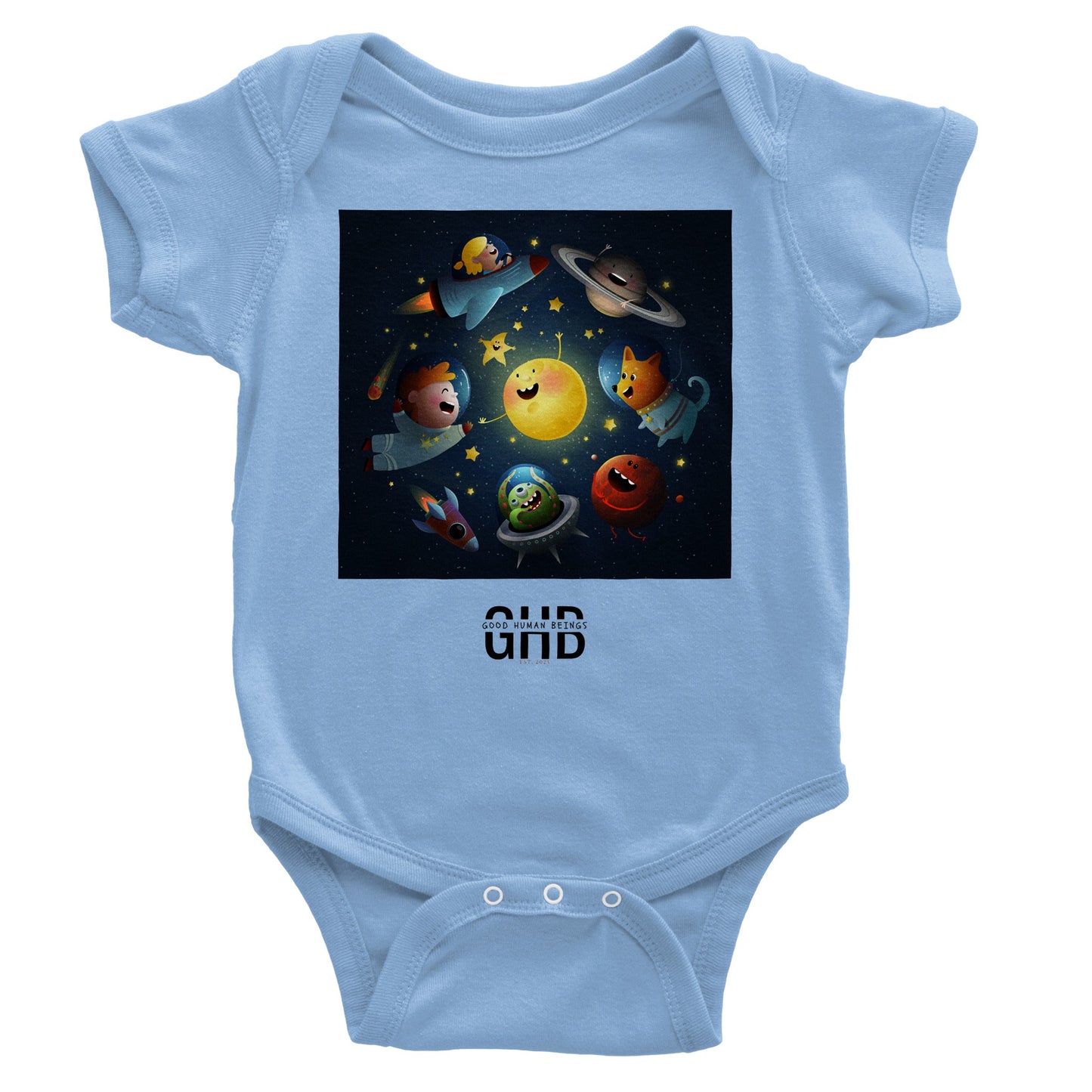 GHB Signature w/ message Classic Baby Short Sleeve Bodysuit