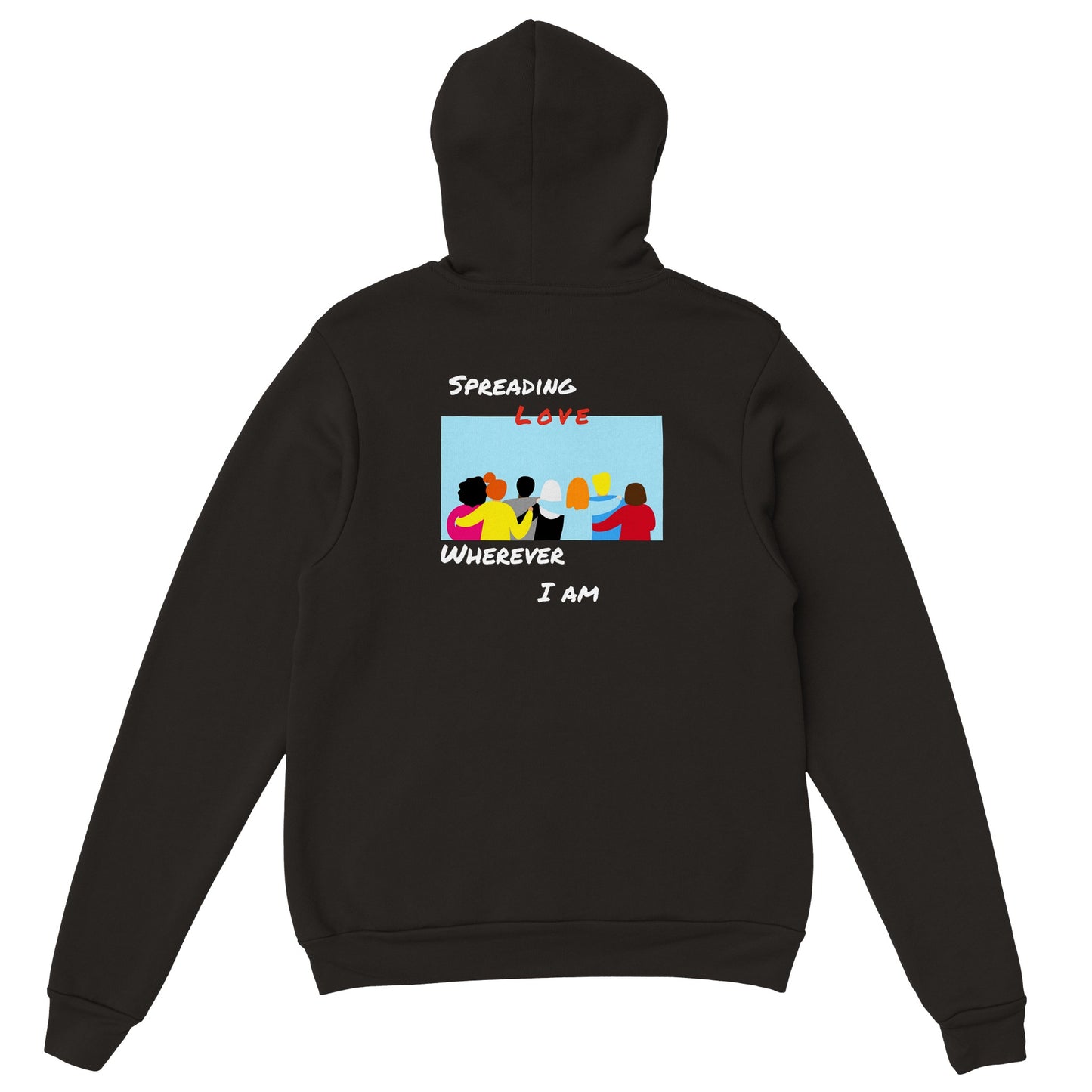 Black GHB Signature/ Spread Love series Premium Unisex Pullover Hoodie