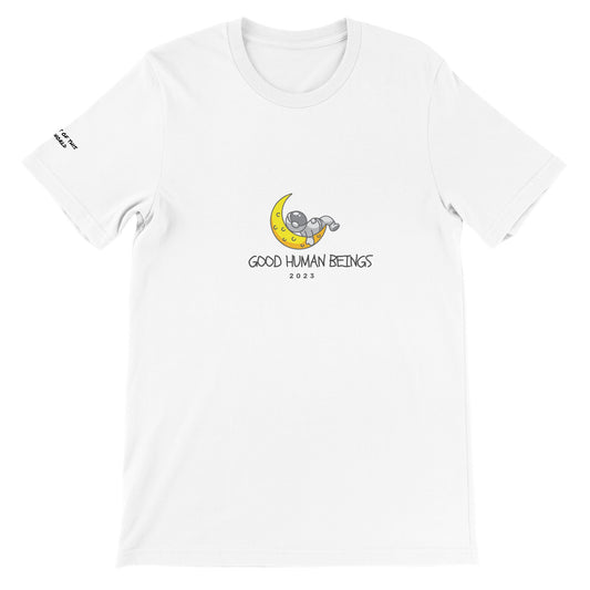 Moon Man/ out of this world Premium Unisex Crewneck T-shirt