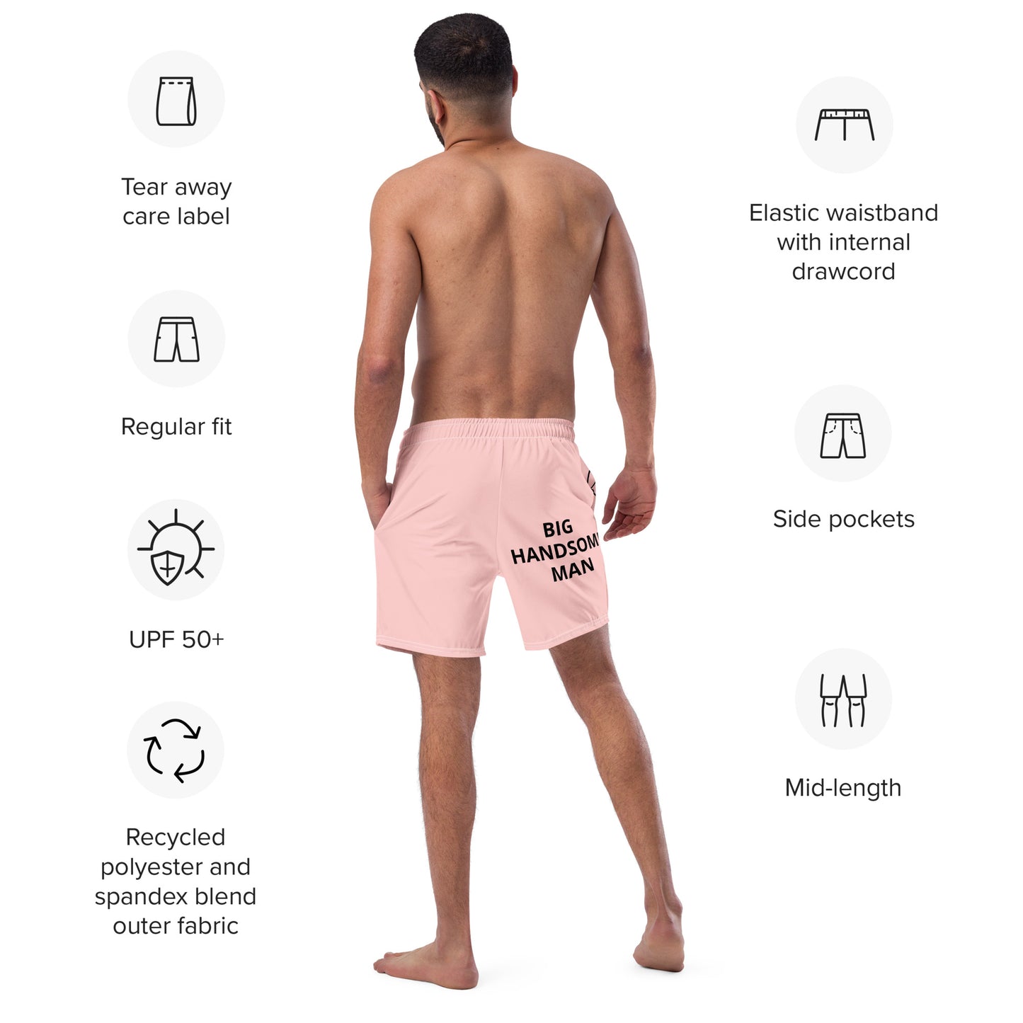 BHM series Men's swim trunks