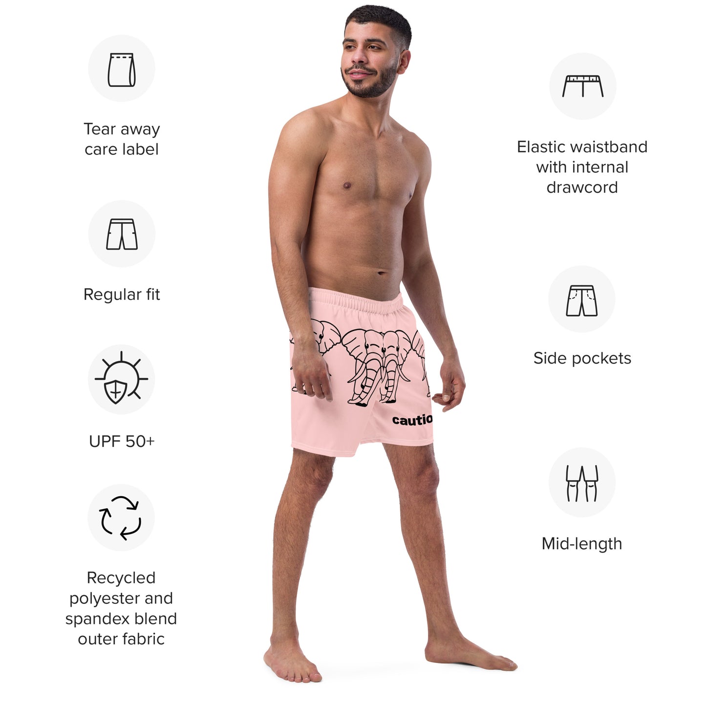 BHM series Men's swim trunks