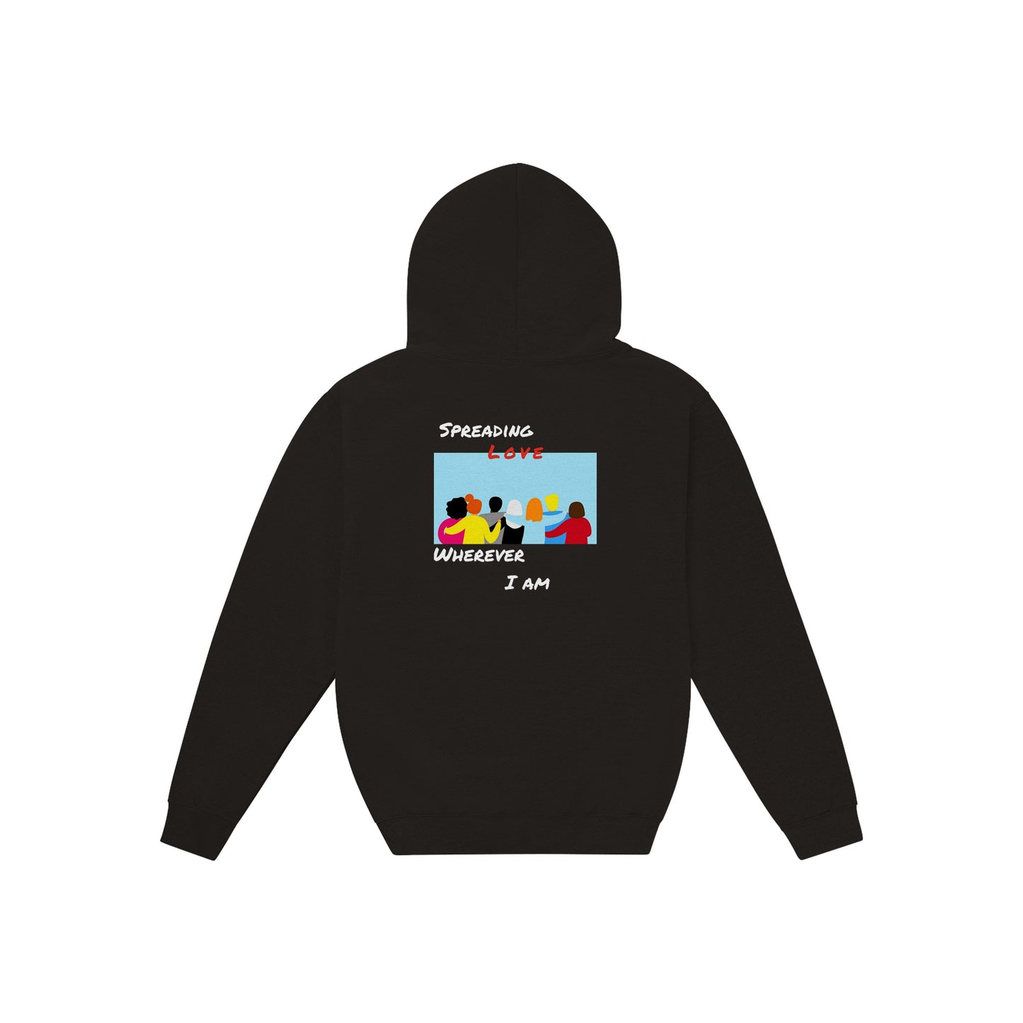 Black GHB Signature/ Spread Love series Premium Unisex Pullover Hoodie