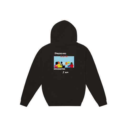 Black GHB Signature/ Spread Love series Premium Unisex Pullover Hoodie