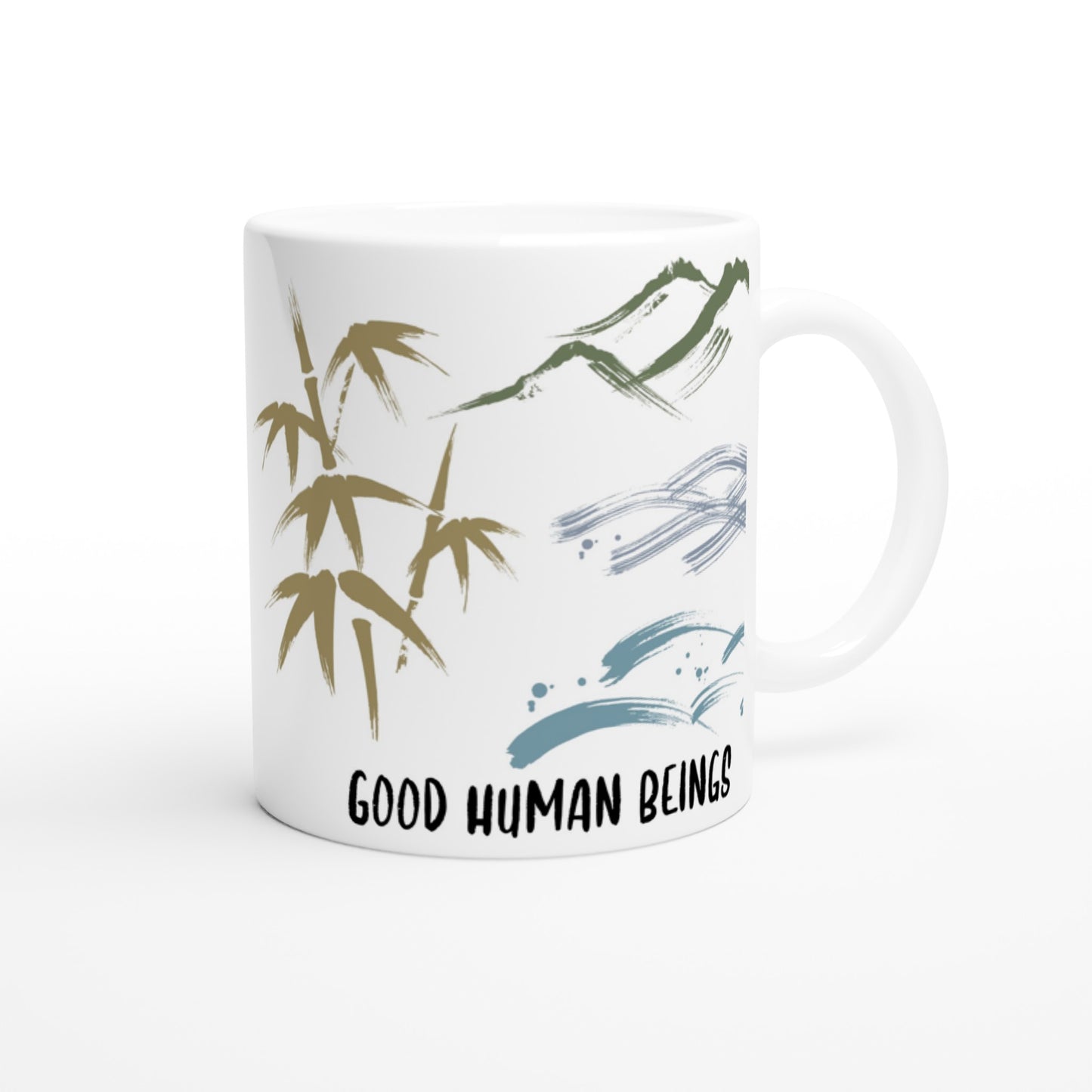 Panda White 11oz Ceramic Mug