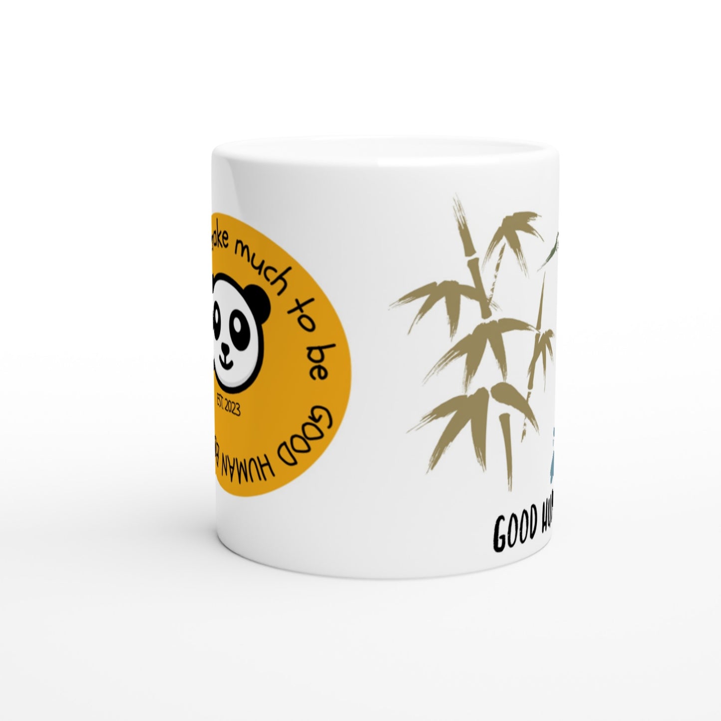 Panda White 11oz Ceramic Mug