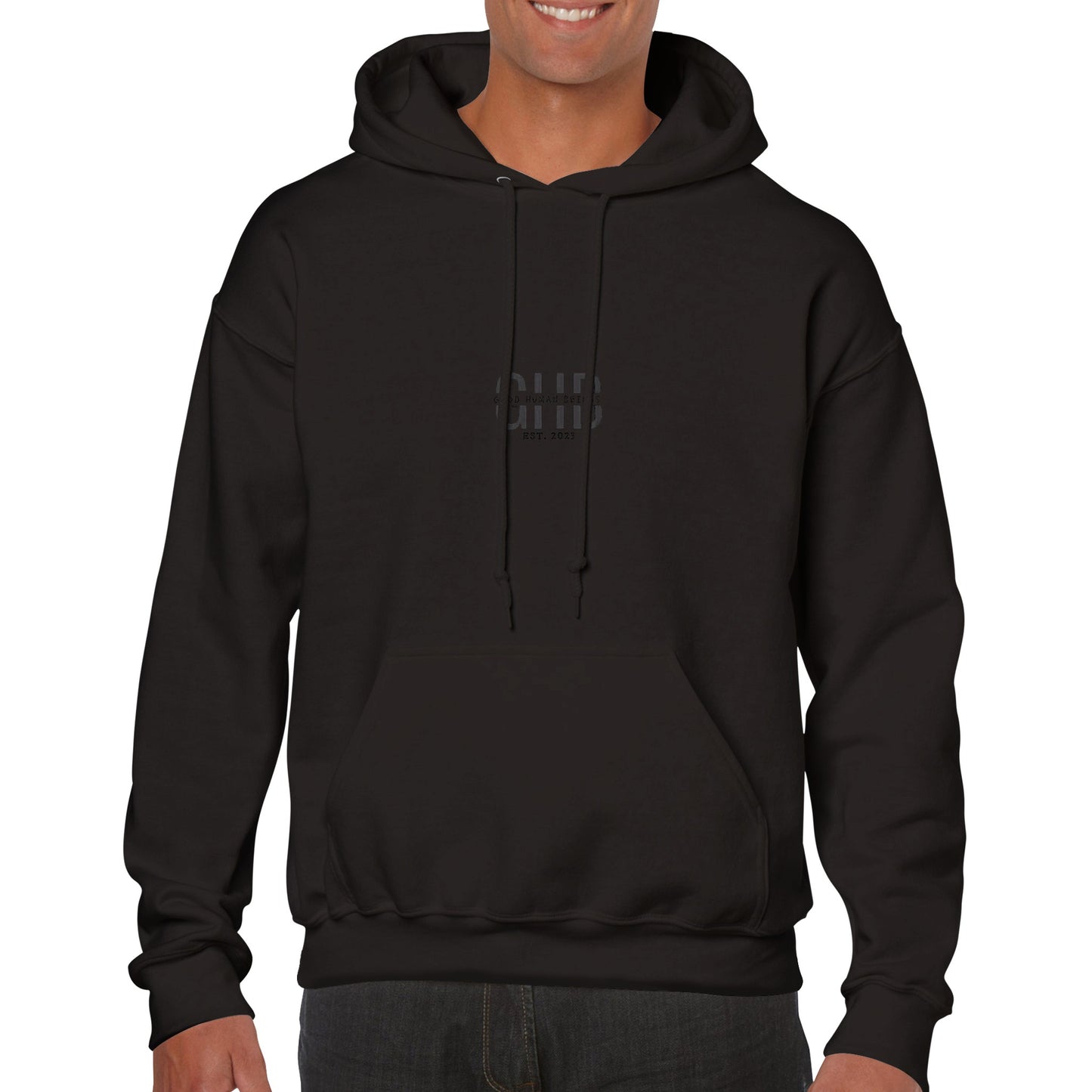Black GHB Signature/ Spread Love series Premium Unisex Pullover Hoodie