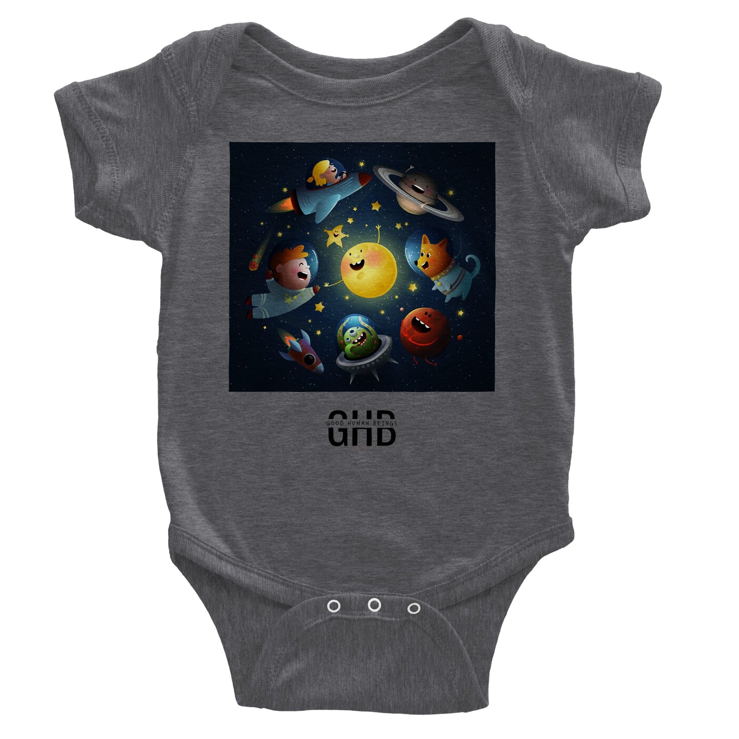 GHB Signature w/ message Classic Baby Short Sleeve Bodysuit