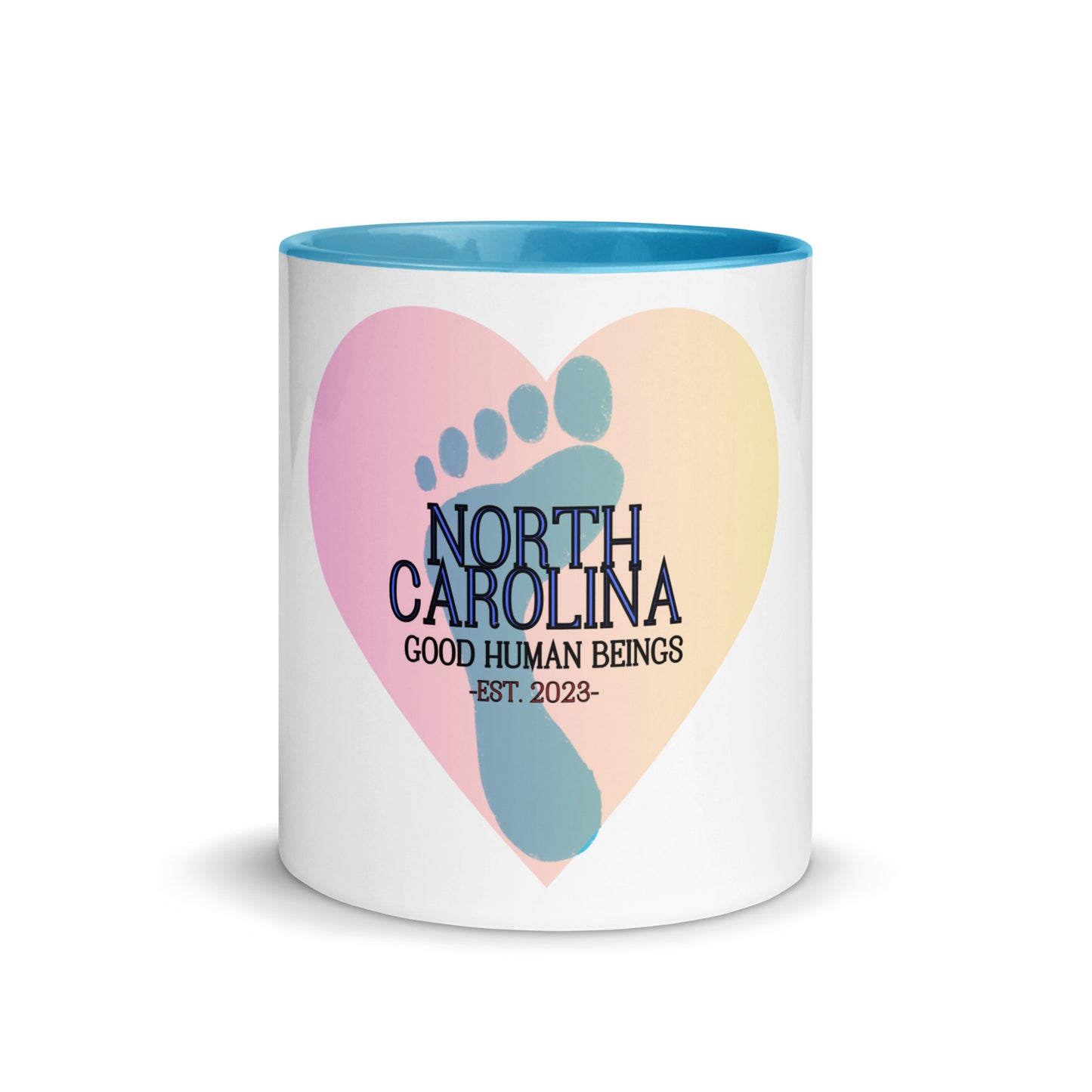 NC Spread Love White Mug with Color Inside
