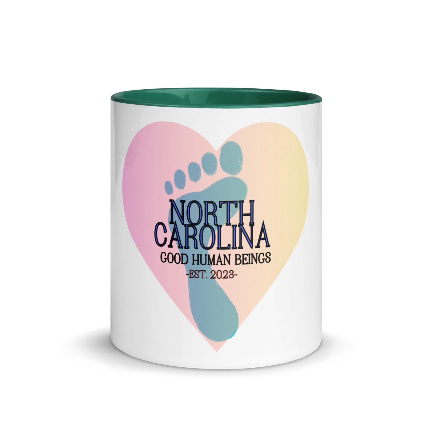 NC Spread Love White Mug with Color Inside