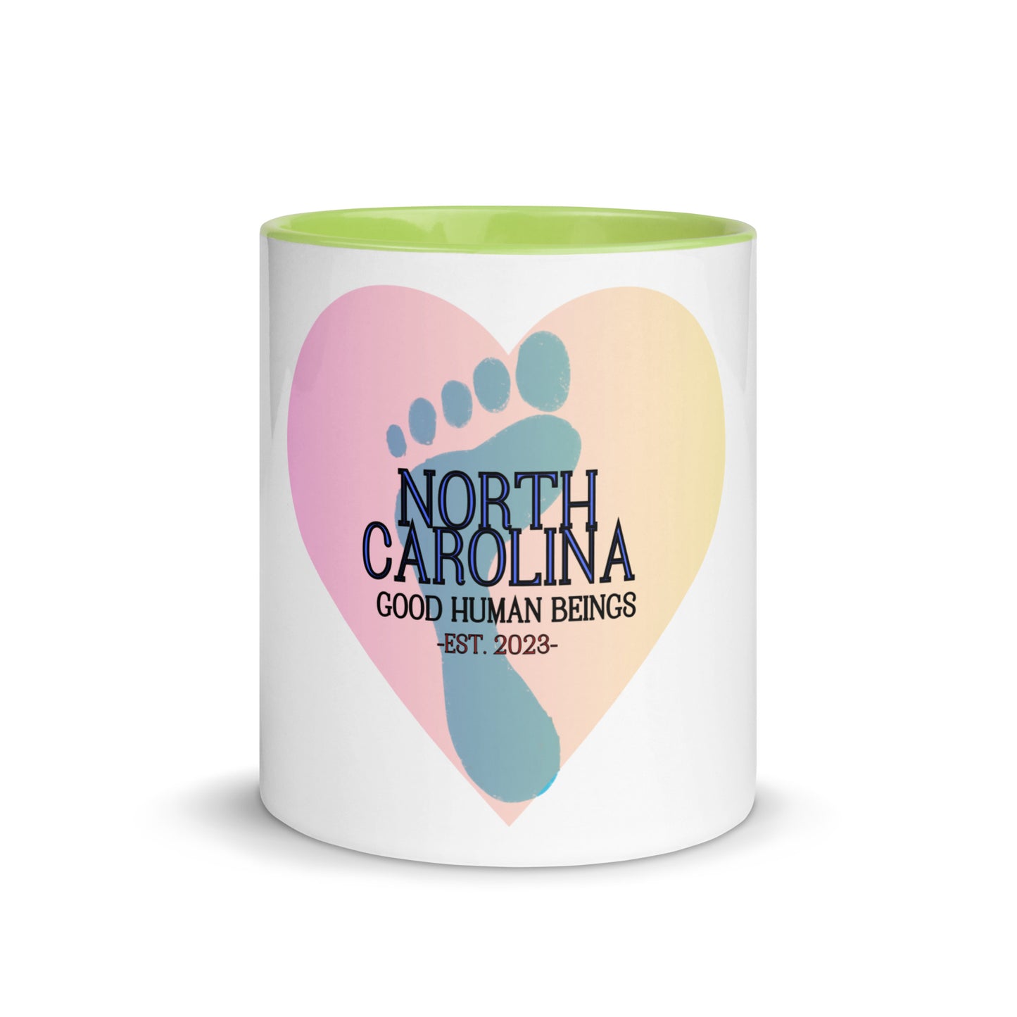 NC Spread Love White Mug with Color Inside