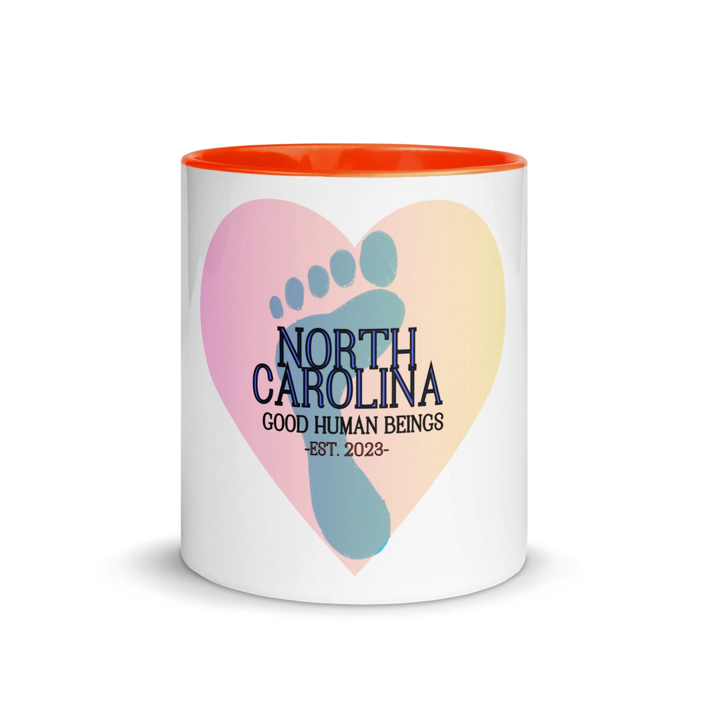 NC Spread Love White Mug with Color Inside