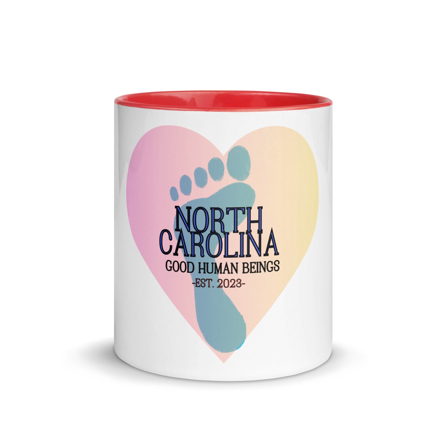 NC Spread Love White Mug with Color Inside